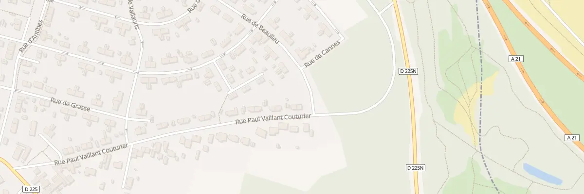Plan du 45 Rue Vaillant Couturier à Pecquencourt