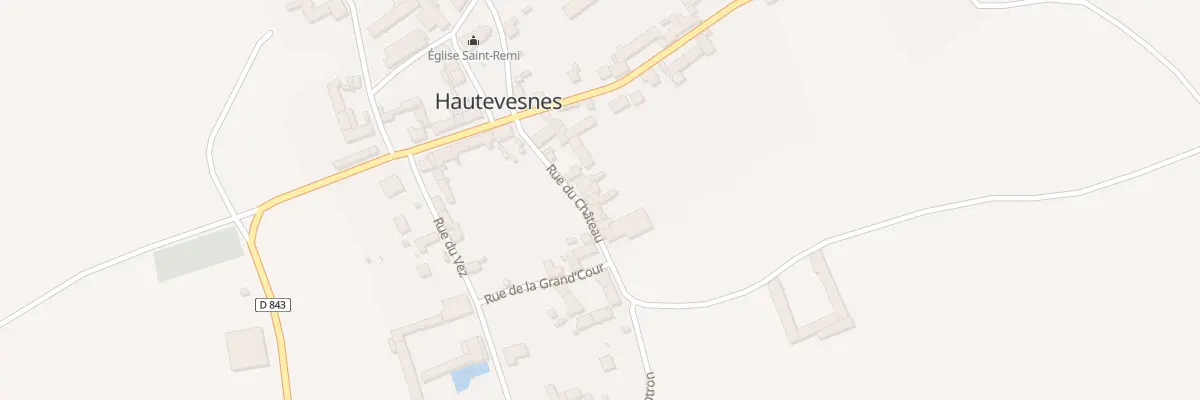 Plan du 13 Rue du Château à Hautevesnes