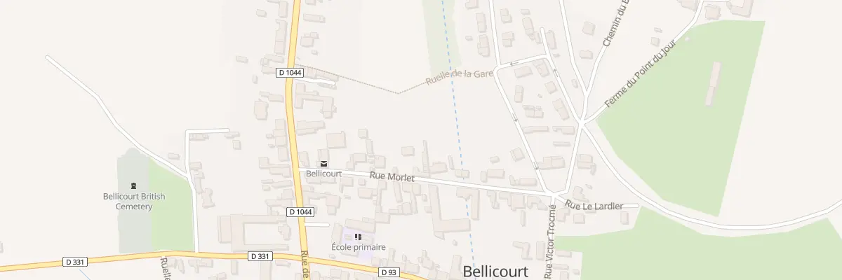 Plan du 13 Rue Morlet à Bellicourt
