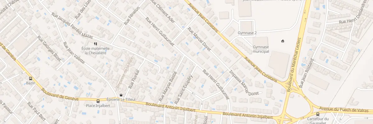 Plan du 22 Rue Maryse Bastié à Béziers