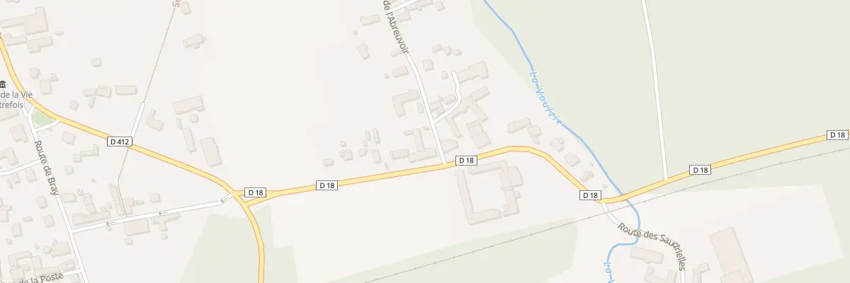 Plan du 1B Rue de l’Abreuvoir aux Ormes-sur-Voulzie