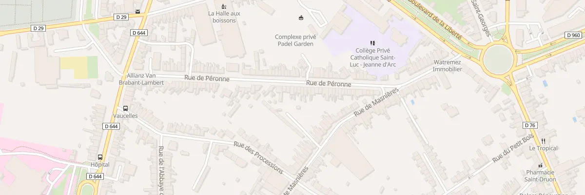 Plan du 61 Rue de Péronne à Cambrai