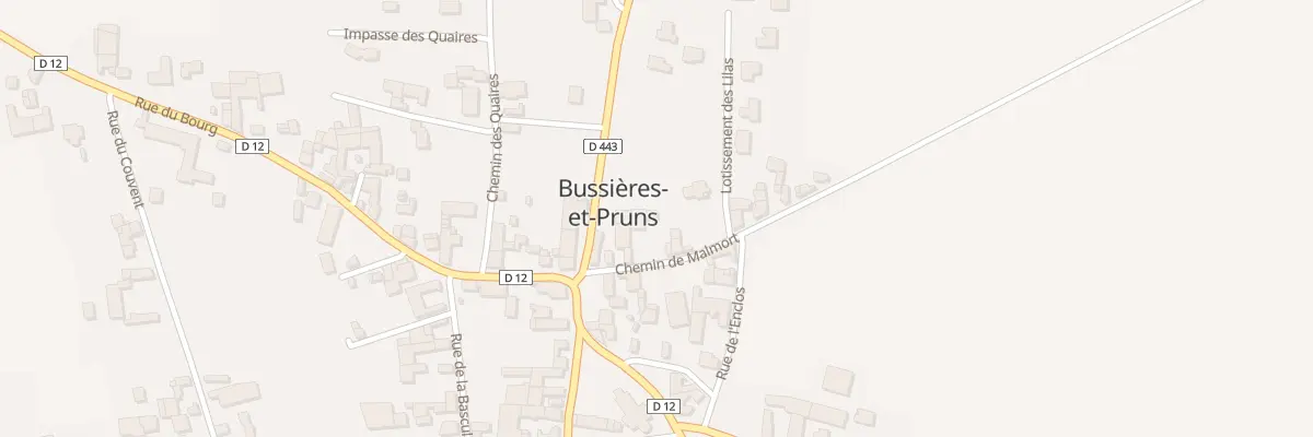 Plan du 3 Che de Malmort à Bussières-et-Pruns