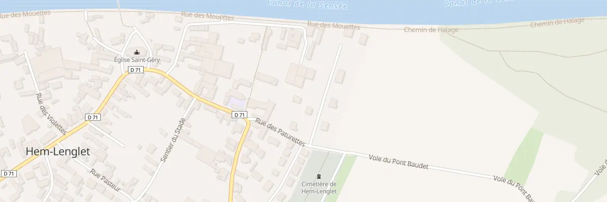 Plan du 1B Rue des Paturettes à Hem-Lenglet