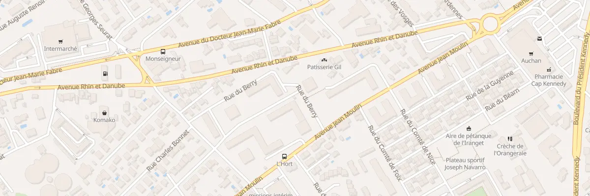 Plan du 183 Av Jean Moulin à Béziers