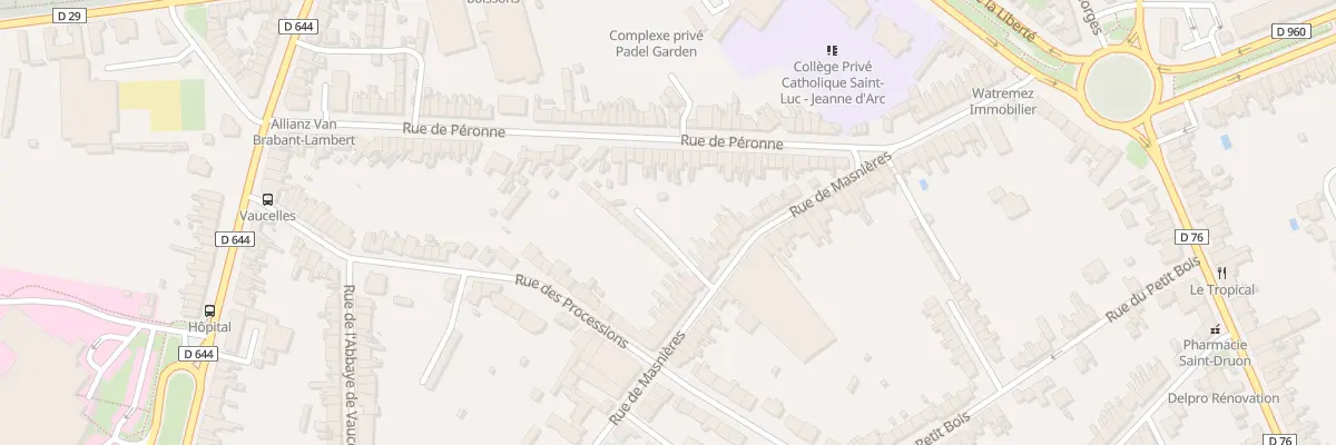 Plan du 24 Rue de Masnières à Cambrai