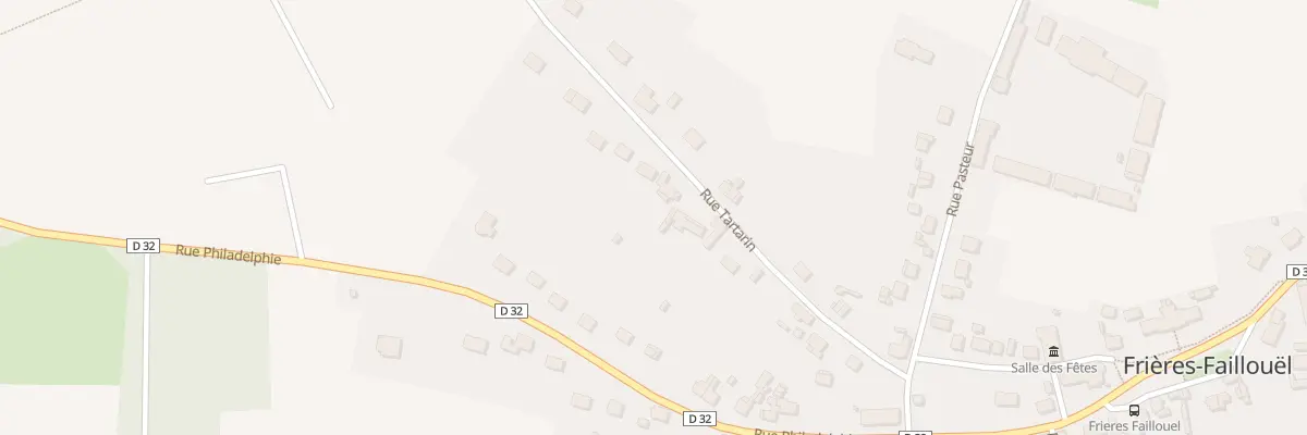 Plan du 13 Rue Tartarin à Frières-Faillouël