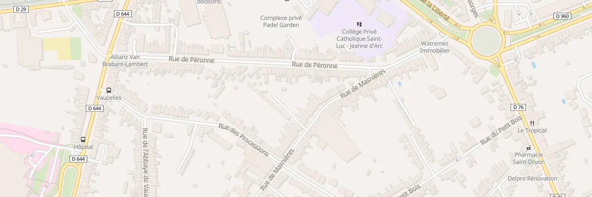 Plan du 20 Rue de Masnières à Cambrai