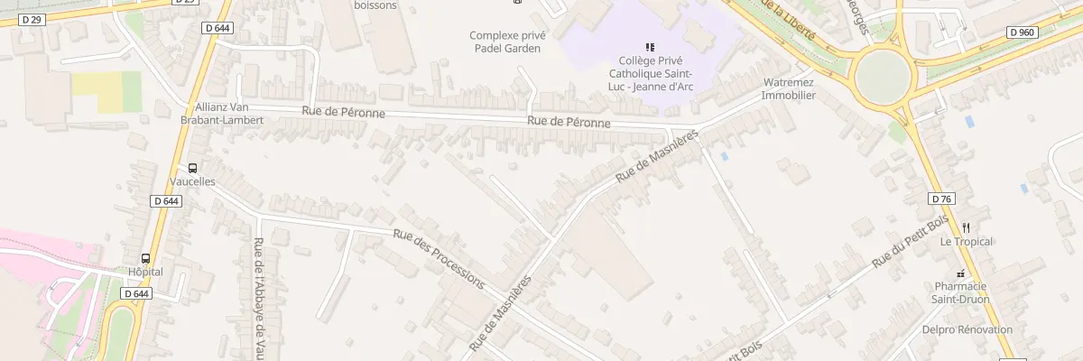 Plan du 18 Rue de Masnières à Cambrai