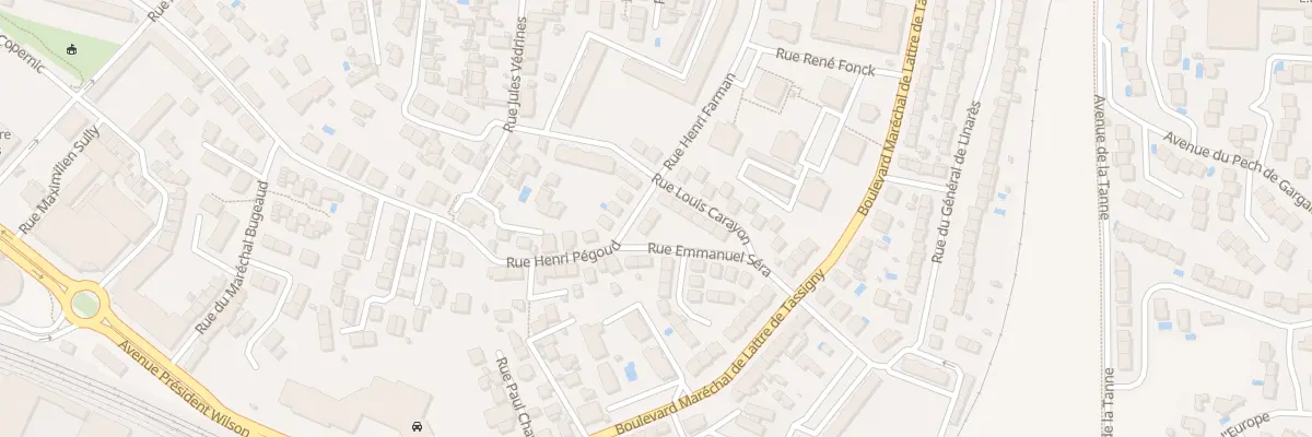 Plan du 30 Rue Henry Pegoud à Béziers