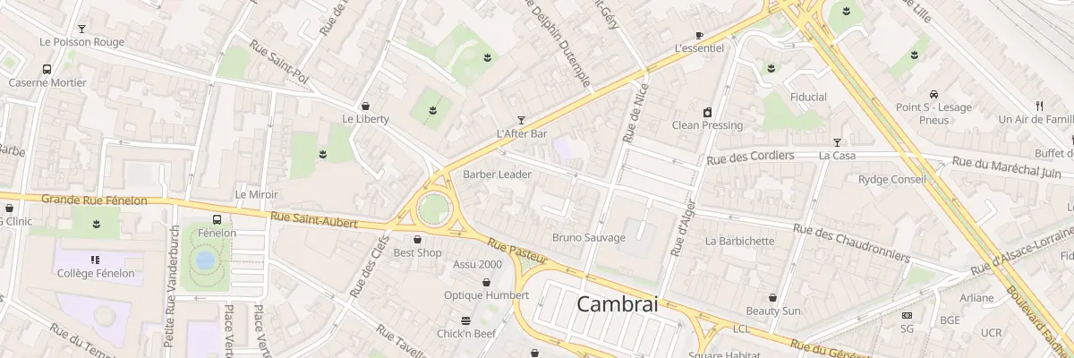 Plan du 7 Rue Jean Jaurès à Cambrai