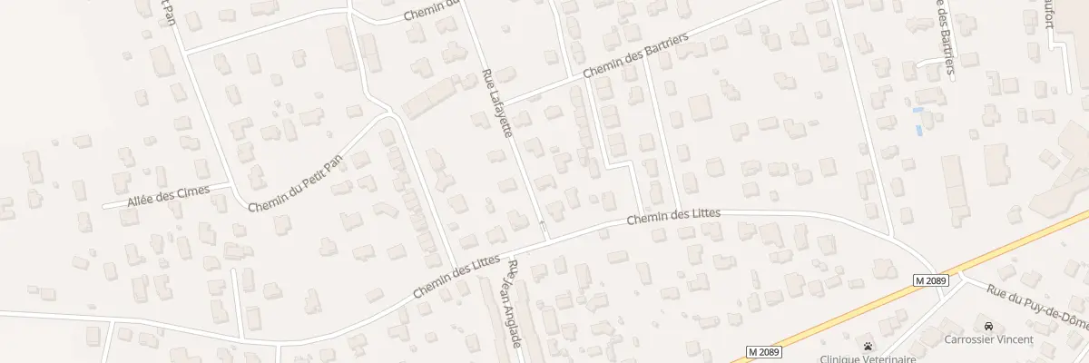 Plan du 4 Rue Lafayette à Pont-du-Château