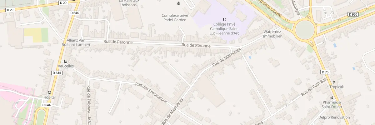 Plan du 16 Rue de Masnières à Cambrai