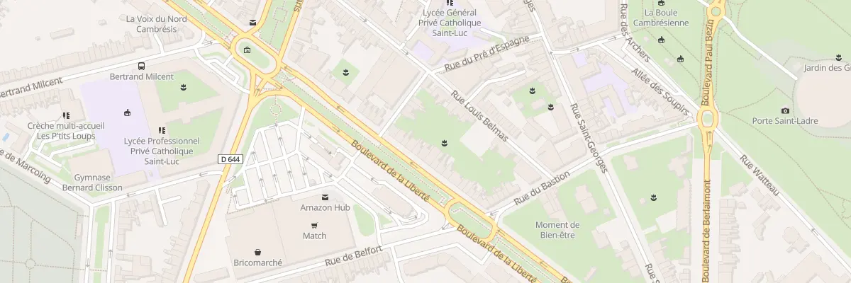 Plan du 32 Bd de la Liberté à Cambrai