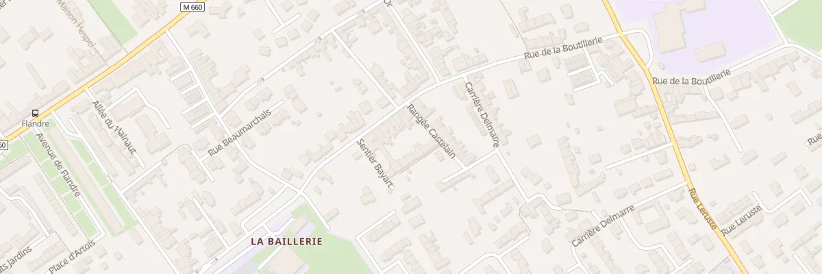Plan du 218 Rue de la Baillerie à Wattrelos