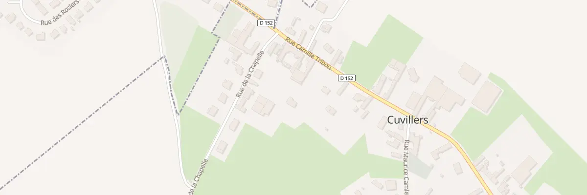 Plan du 12 Rue Camille Tribou à Cuvillers