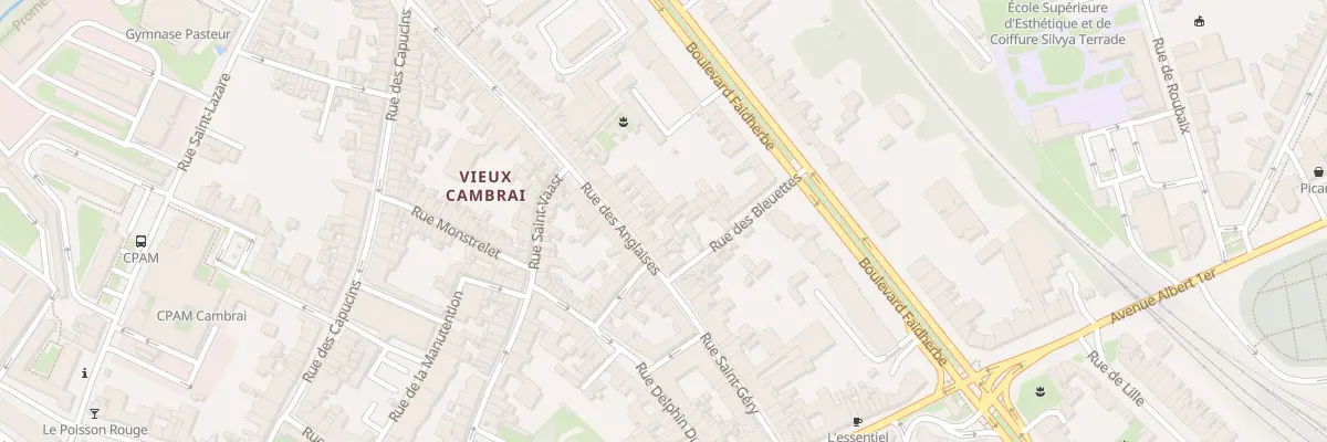 Plan du 4B Rue des Anglaises à Cambrai