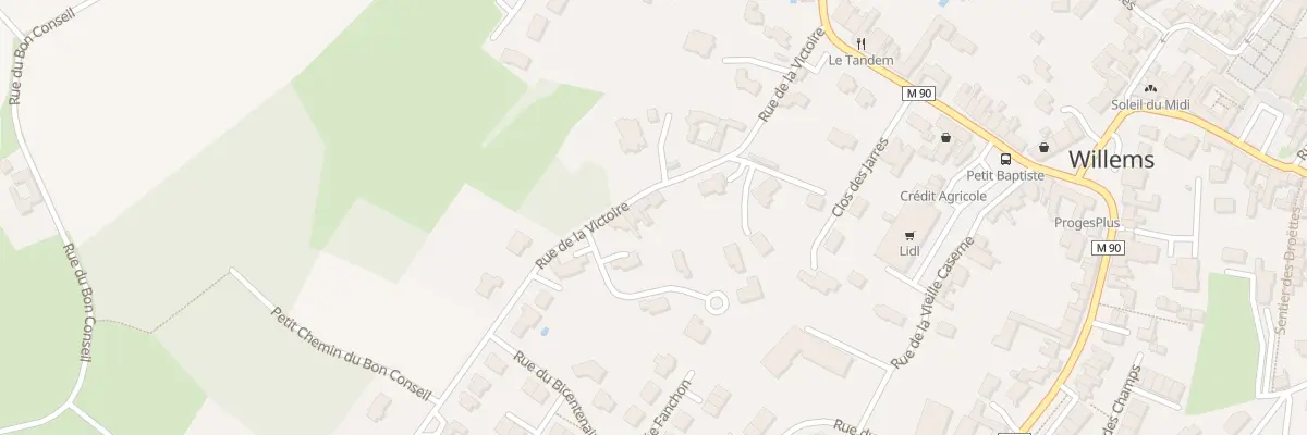Plan du 35 Rue de la Victoire à Willems