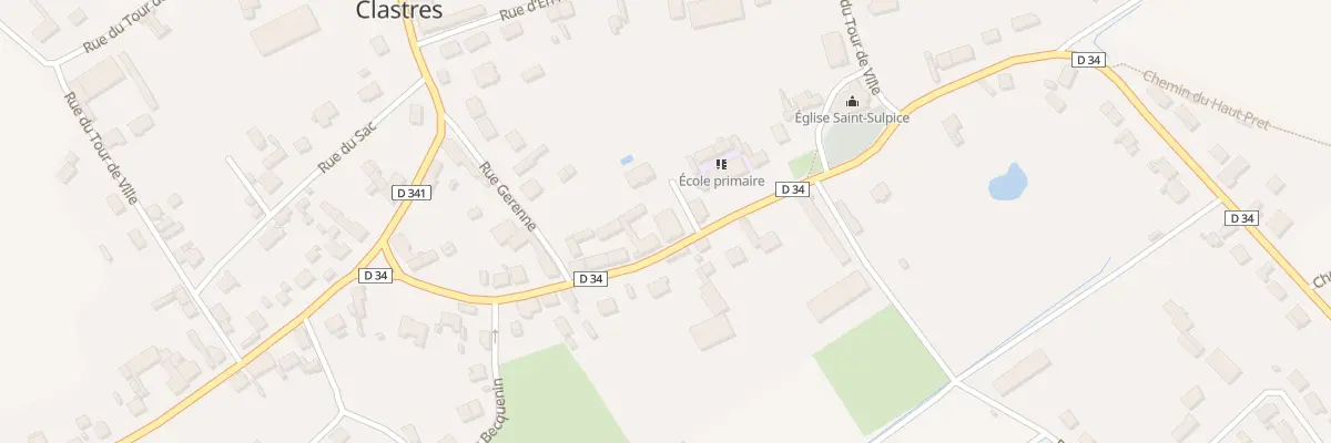 Plan du 34B Rue de Montescourt à Clastres