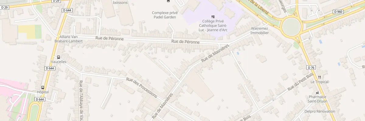 Plan du 14 Rue de Masnières à Cambrai