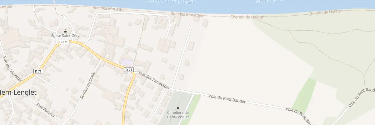Plan du 4 Rue des Paturettes à Hem-Lenglet