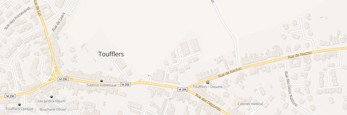 Plan du 7 Rue Douanier Martinache à Toufflers