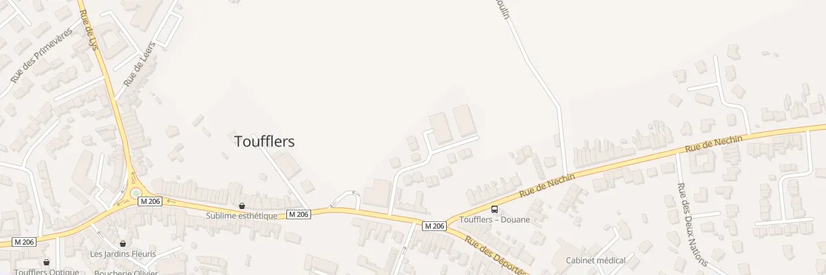 Plan du 9 Rue Douanier Martinache à Toufflers