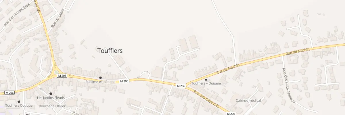 Plan du 5 Rue Douanier Martinache à Toufflers