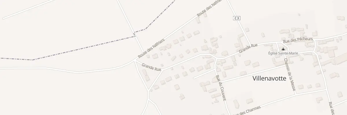 Plan du 38 Gr Grande Rue à Villenavotte