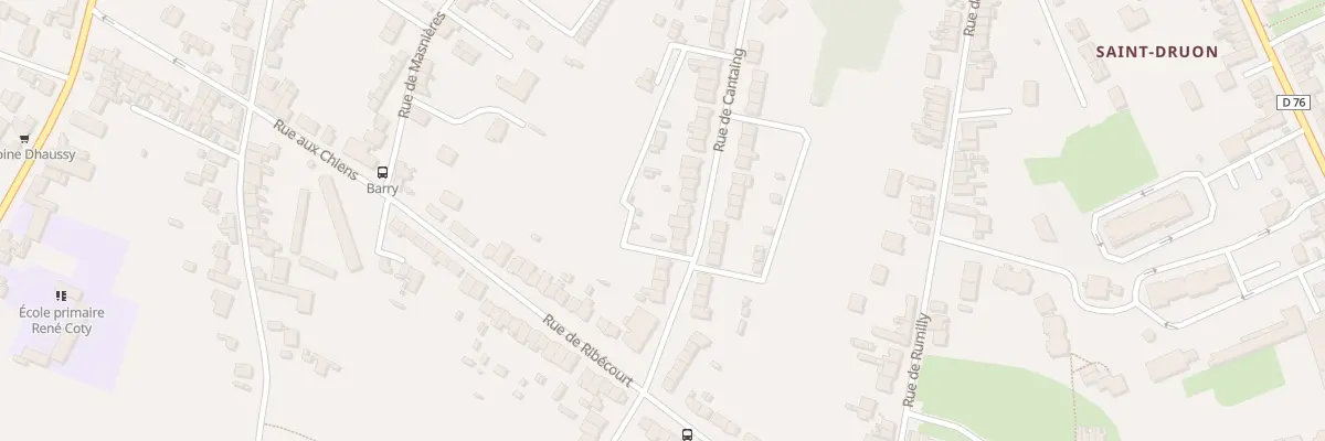 Plan du 44 Rue de Cantaing à Cambrai