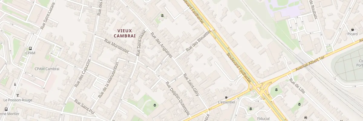 Plan du 24 Rue Saint-géry à Cambrai