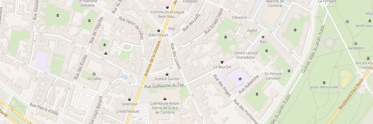 Plan du 25 Rue des Liniers à Cambrai