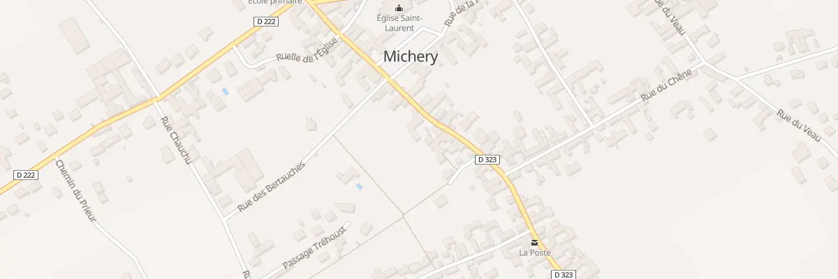Plan du 34 Rue Charles de Gaulle à Michery