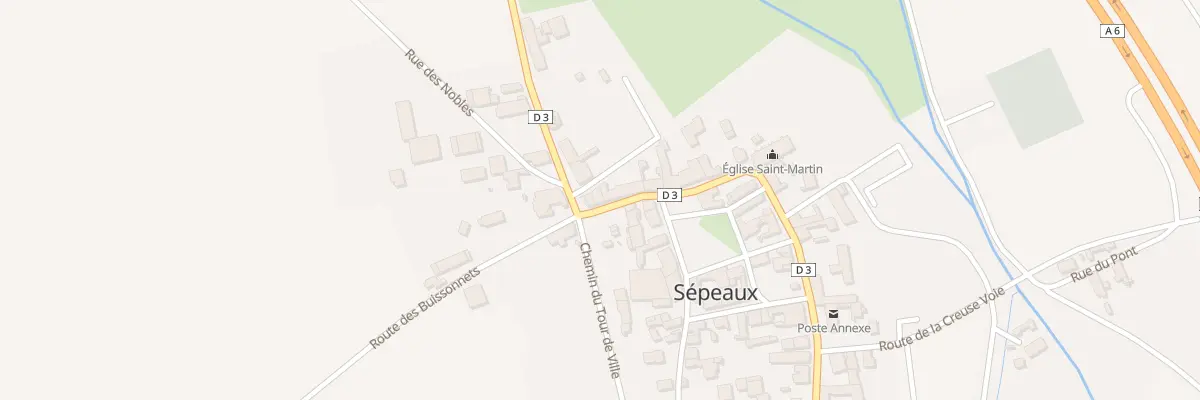 Plan du 40 Gr Grande Rue à Sépeaux-Saint Romain