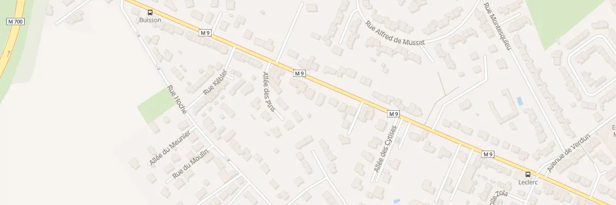 Plan du 61 Rue du Mal Leclerc à Leers