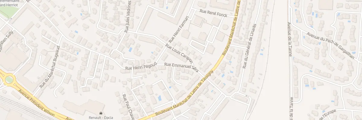 Plan du 3 Rue Louis Carayon à Béziers