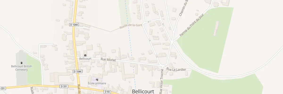 Plan du 25 Rue Morlet à Bellicourt