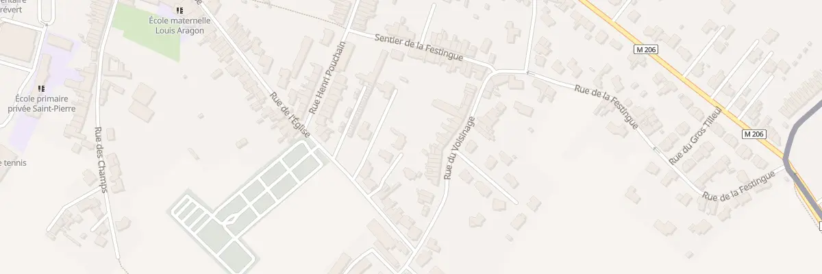 Plan du 58 Rue du Voisinage à Toufflers