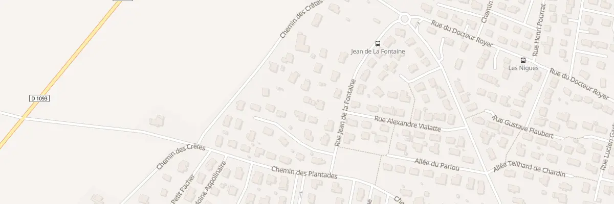 Plan du 24 Rue Jean de la Fontaine à Pont-du-Château