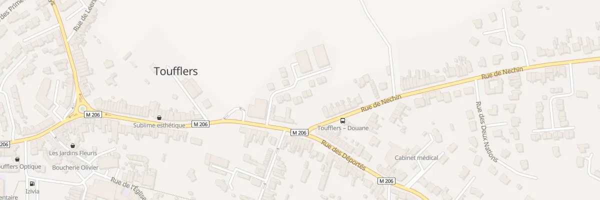 Plan du 8 Rue Douanier Martinache à Toufflers