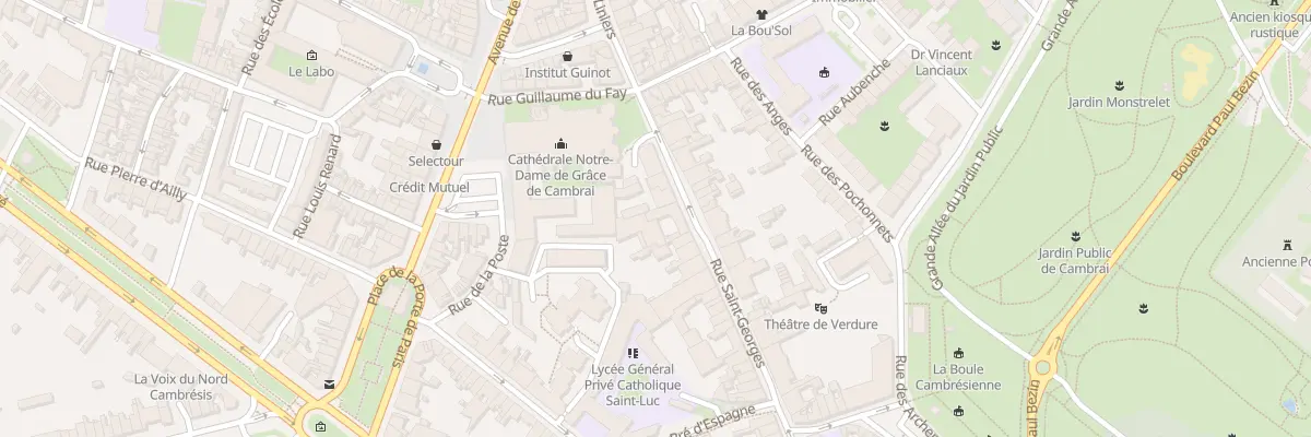 Plan du 16 Rue Saint-georges à Cambrai