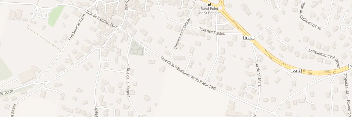 Plan du 15 Rue de la Resistance et 8 Mai à Pérignat-sur-Allier