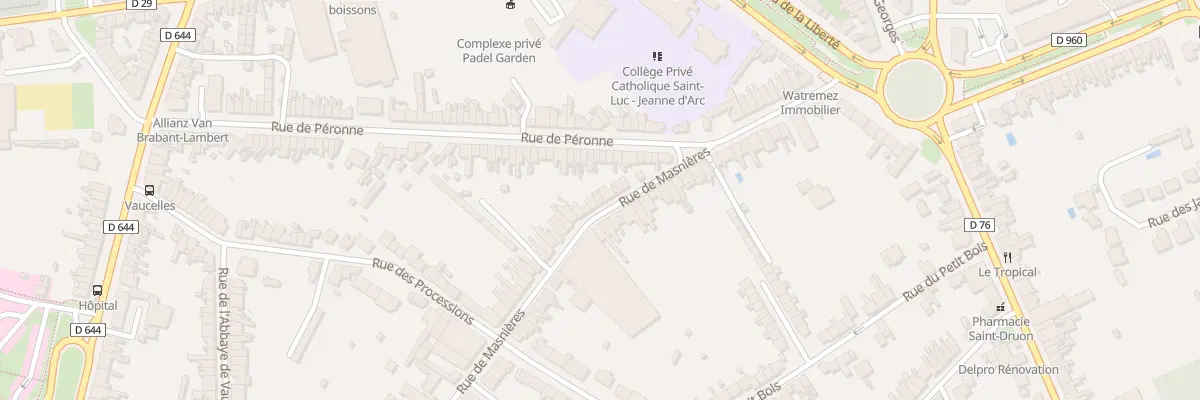 Plan du 6 Rue de Masnières à Cambrai