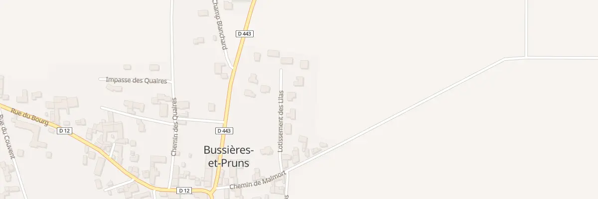 Plan de Lot des Lilas à Bussières-et-Pruns