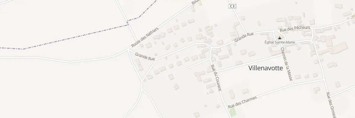 Plan du 13 Gr Grande Rue à Villenavotte