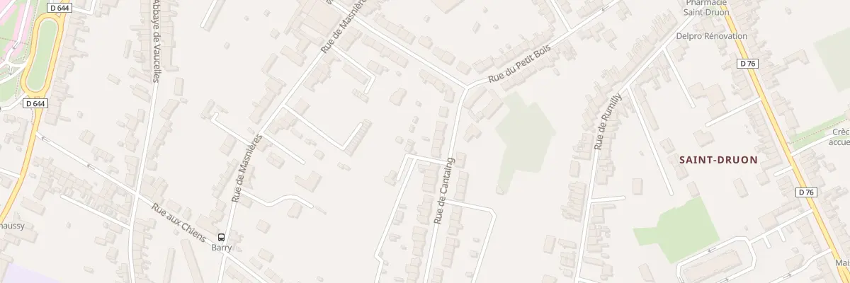 Plan du 14 Rue de Cantaing à Cambrai