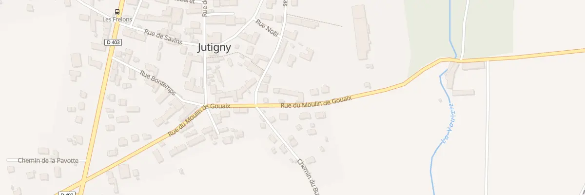 Plan du 3 Rue du Moulin de Gouaix à Jutigny