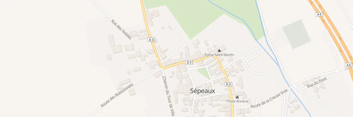 Plan du 38 Gr Grande Rue à Sépeaux-Saint Romain