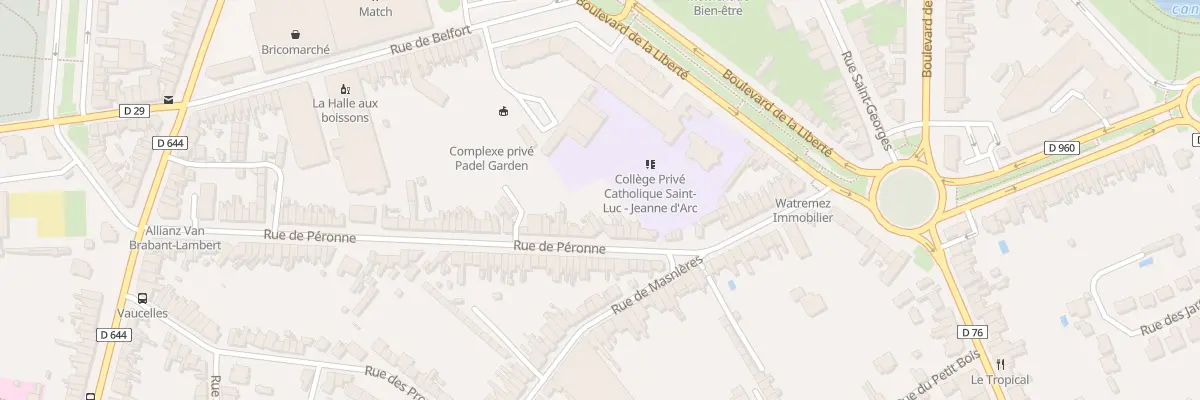 Plan du 30 Rue de Péronne à Cambrai