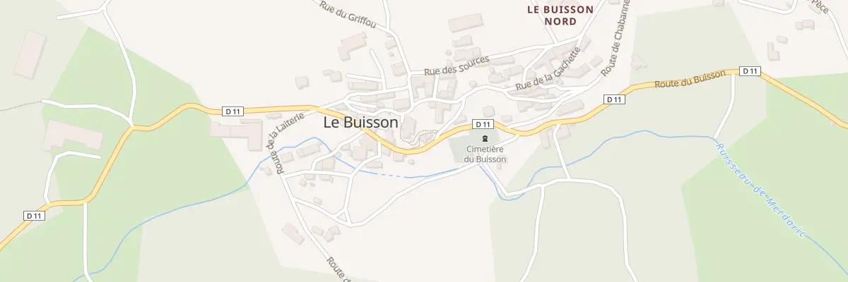 Plan du 151 Rte du Buisson au Buisson